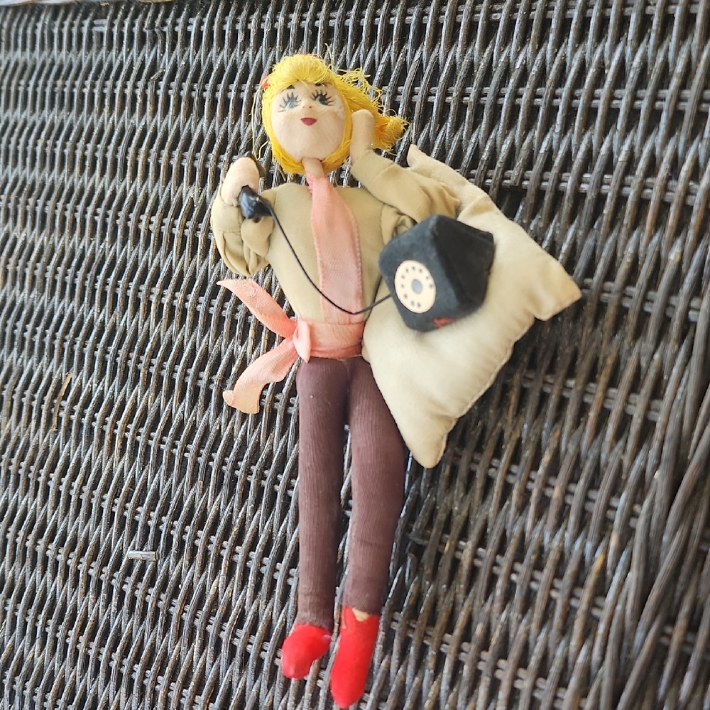 1950s Rexard Charicature doll cloth Made in Japan Vtg.